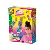 Set Creativ Bijuterii Galaxy Praf de Stele SES Creative, Joc Arta si Creatie, 5 ani+