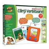 Set Educational Montessori &ndash; Carti Vorbitoare, cu Scanner si 112 Carti Electronice, in Limba Romana, 3+ ani
