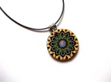 Colier lemn mandala 47050