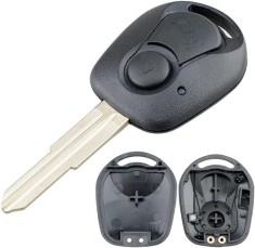 Carcasa Cheie Auto Techstar, compatibila cu Ssangyong Actyon, Kyron, Rexton, SUV &ndash; cu lama SSY3 si surub, 1 buton