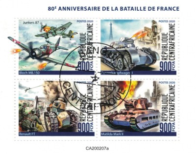AFRICA CENTRALA 2020 - Istorie, Razboi WW2, batalia Frantei / colita foto