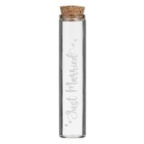 Sticla decorativa de nunta cu dop de pluta, 30 ml, transparenta, CMCLASS