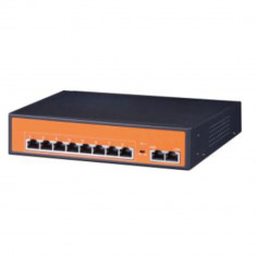 Aproape nou: Switch POE PNI SWPOE82M cu 8 porturi POE Gigabit si 2 porturi Gigabit