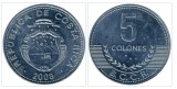 Costa Rica 2008 - 5 colones UNC