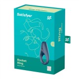 Satisfyer Rings 1 - Inel pentru penis, negru, 8 cm