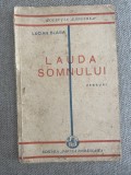 Lucian Blaga - Lauda somnului (1929), Editie Princeps, Cartea Romaneasca, Bibliofilie, Editie Originala, 95 pagini