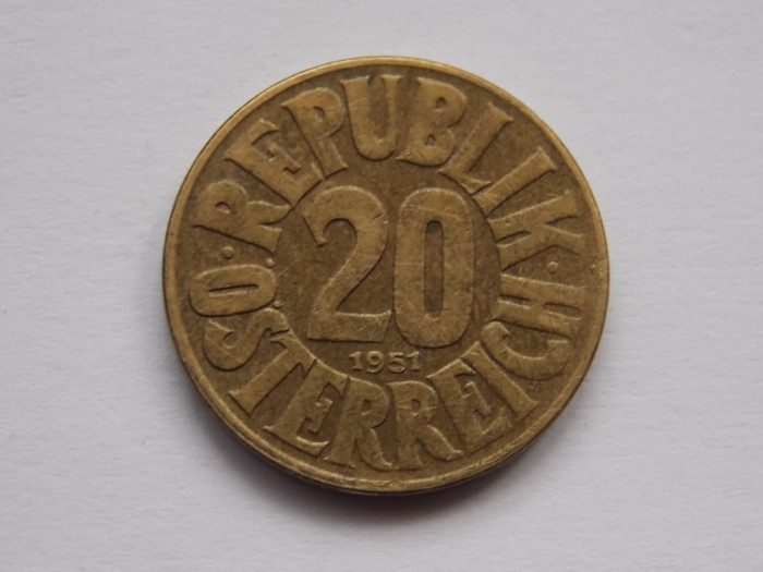 20 GROSCHEN 1951 AUSTRIA