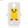 Husa Silicon 3D Pinguin Alba pentru Sony Xperia J ST26i - Protectie Telefon Fun