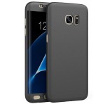 Husa Full Cover 360&deg; (fata + spate) pentru Samsung Galaxy S7 Edge, Negru