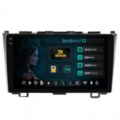 Navigatie 2K Honda CRV (2006-2012) 8GB RAM Android 13 Octacore Slot Sim 4G DSP GPS Wi-FI Carplay Android Auto USB Bluetooth Waze Touchscreen 9.5 Inch foto