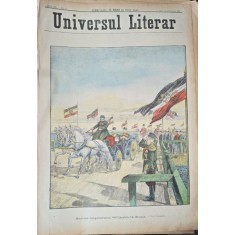Revista Universul Literar nr.33/1897 pe coperta Sosorea Imparatului Wilhelm in Rusia