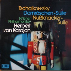 Tschaikowsky - Dornroschen-Suite, Nussknacker-Suite, Karajan, Wiener Disc vinil foto