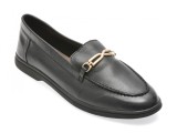 Mocasini ALDO negri, CANINUS-IN 001, din piele naturala
