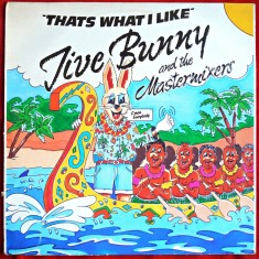 JIVE BUNNY AND THE MASTERMIXERS - THAT&#039;S WHAT I LIKE - DISC VINYL / VINIL LP, ALBUM PICK-UP