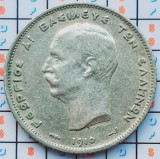 Grecia 1 Drachme 1910 argint - George I (3rd portrait) - km 60 - A030, Europa