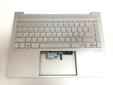 Carcasa superioara cu tastatura palmrest Laptop, HP, Envy 14-EB, 46G3GTATP00, M30903-001 Grade, M30903-271, cu iluminare, layout us