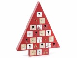 Cumpara ieftin Calendar Advent Craciun lemn 31.5x5.5x38.5 cm