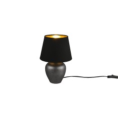 Veioza/Lampa de masa ABBY, negru/auriu, dulie E14 -TRIO