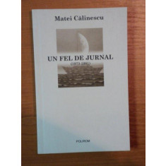 MATEI CALINESCU - UN FEL DE JURNAL 1973-1981 {POLIROM 2005 267 PAG}