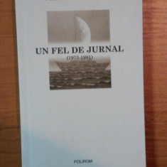 MATEI CALINESCU - UN FEL DE JURNAL 1973-1981 {POLIROM 2005 267 PAG}