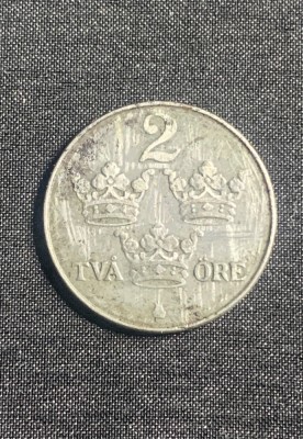 Moneda 2 ore 1919 Suedia foto