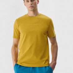 Tricou cu imprimeu pentru bărbați - galben