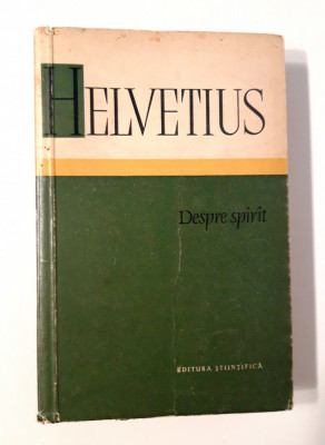 Helvetius Despre spirit foto
