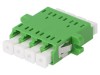 Conector Fibră Optică FIBRAIN Monomod Quad LCA, Tip Mama, 4 Piste, Verde, Plastic