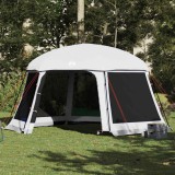 Gossi cort de piscina cu pereti detasabili, gri 512x458 cm