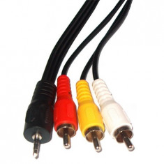 CABLU JACK 2.5MM 4CONTACTE -3 RCA Util ProCasa foto