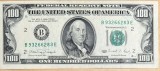 BANCNOTA STATELE UNITE ,100 DOLLARS 1990(Small face) NECIRCULATA/ SE VINDE BANCNOTA CU SERIA DIN POZE...