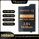 Acumulator Ostent 1400mAh pentru consola jocuri Sony PSP seriile 2000 / 3000
