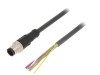 Cablu Conectare LAPP M12 8 Pini Lungime 2m Conector Tata Drept Serie UNITRONIC SENSOR M12 IP67 IP65 PUR Negru