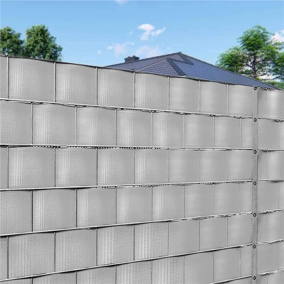 Panou de gard pentru intimitate in gradina, PVC, 35 x 0.19 m, gri Household NewTrend foto