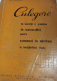 CULEGERE DE EXERCITII SIMPROBLEME DE MATEMATICA.... GRIGORE GHEBA