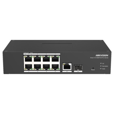 Switch Smart managed 8 porturi PoE, 2 porturi uplink SFP/RJ45 - Hikvision - DS-3T1310P-SI-HS SafetyGuard Surveillance foto