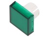 Lentilă Transparentă Verde pentru Buton 22mm