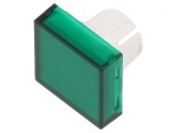 Lentilă Transparentă Verde pentru Buton 22mm