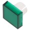 Lentilă Transparentă Verde pentru Buton 22mm