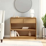 VidaXL Măsuță consolă &quot;SAUDA&quot;, stejar, 89,5x36,5x73 cm, lemn masiv pin
