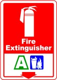 Fire extinguisher sign