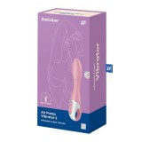 Vibrator anal cu 12 programe Air Pump Vibrator 2 light red (21cm), Satisfyer