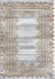 Cumpara ieftin Covor Model 28029-101, Marime 60 x 110 cm, Auriu, Gri, Inaltime Fir 8 mm, Antialergic, Polipropilena, Living, Dormitor, Sufragerie, Birou