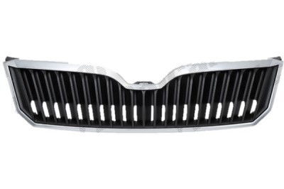 Grila radiator Skoda Superb (3t), 06.2013-, Completa , Cu Rama Cromata, Negru, 3T0853607B; 3T0853668B foto