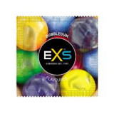 100 Prezervative Latex cu Aroma Bubblegum, EXS