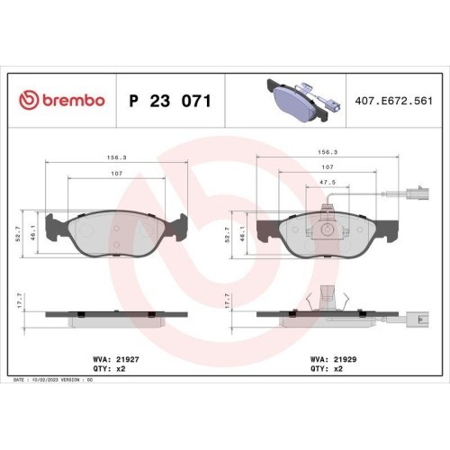 Placute frana Alfa Romeo 145 (930) 07.94-01.01, 146 (930) 12.94-10.01, Gtv (916) 09.94-10.05, Spider (916) 09.94-04.05, Fata, BREMBO