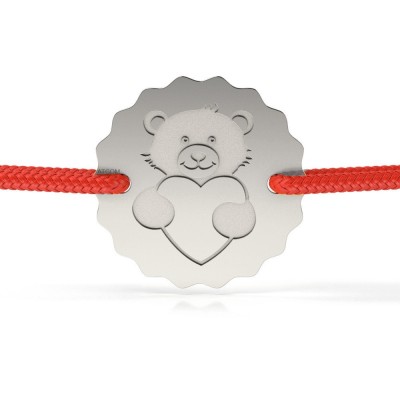 Bratara din argint model Love bear foto