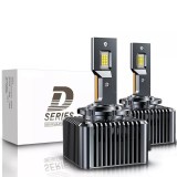 Set 2 becuri led CREE D1S , 10000lm, 6500k, plug&amp;play conversie xenon - led, Becuri auto H7, Oem