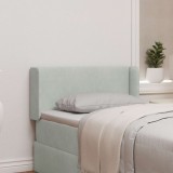 vidaXL Ureche pentru Tăblie Gri deschis 40,5 x 40,5 x 4 cm Catifea 346590