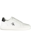 Calvin Klein Jeans Sneakers barbati Chunky Cupsole, Alb si detalii negre, 40, 41 - 45